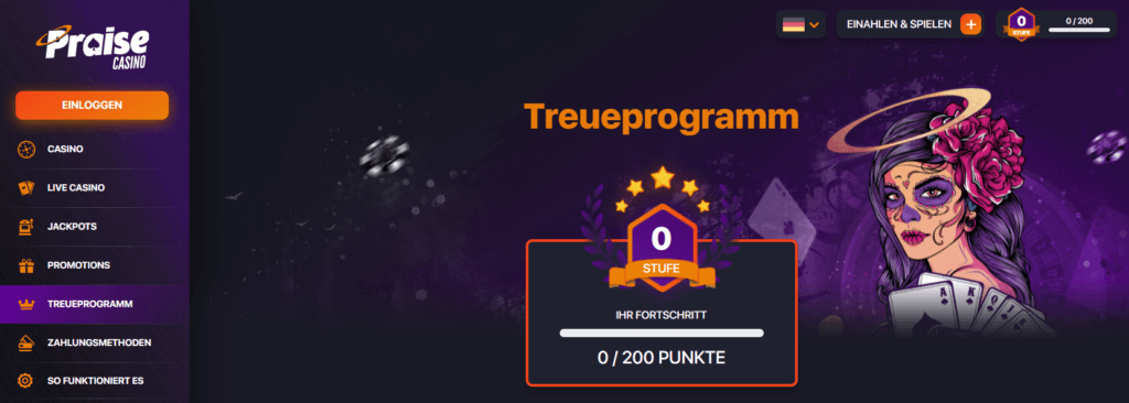 Praise Casino Treueprogramm