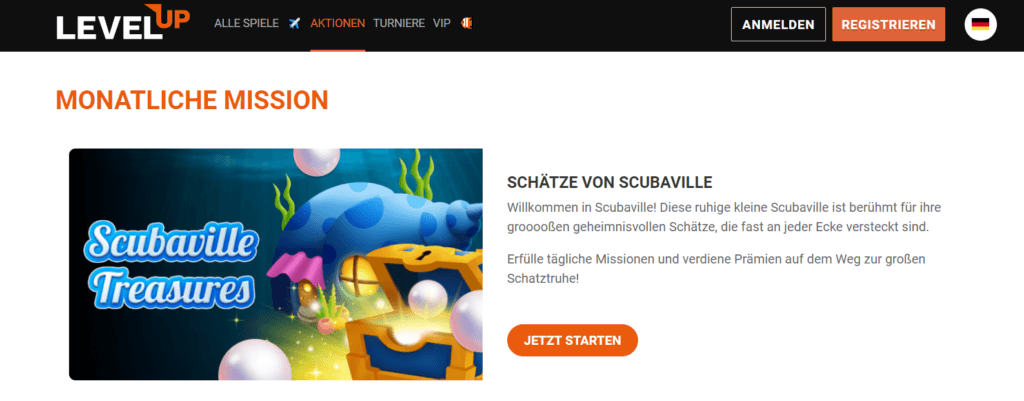 Aktionen bei LevelUp