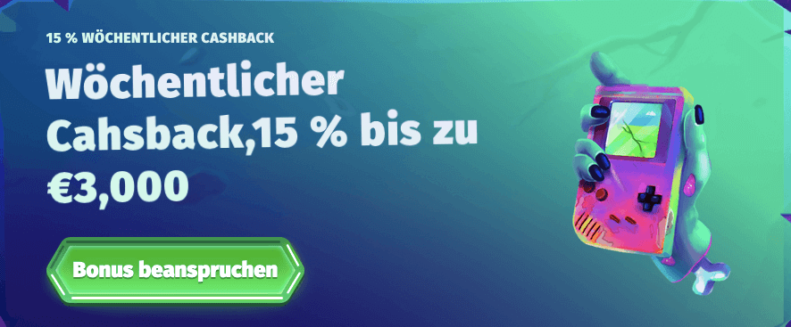 Cashback bei Casombie 15%