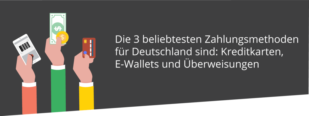 Die beliebtesten Zahlungsmethoden in Deutschland.