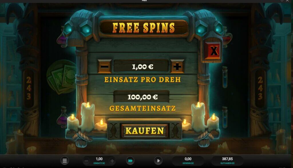 Bonus-Kauf-Funktion im Relax Gaming Online-Slot