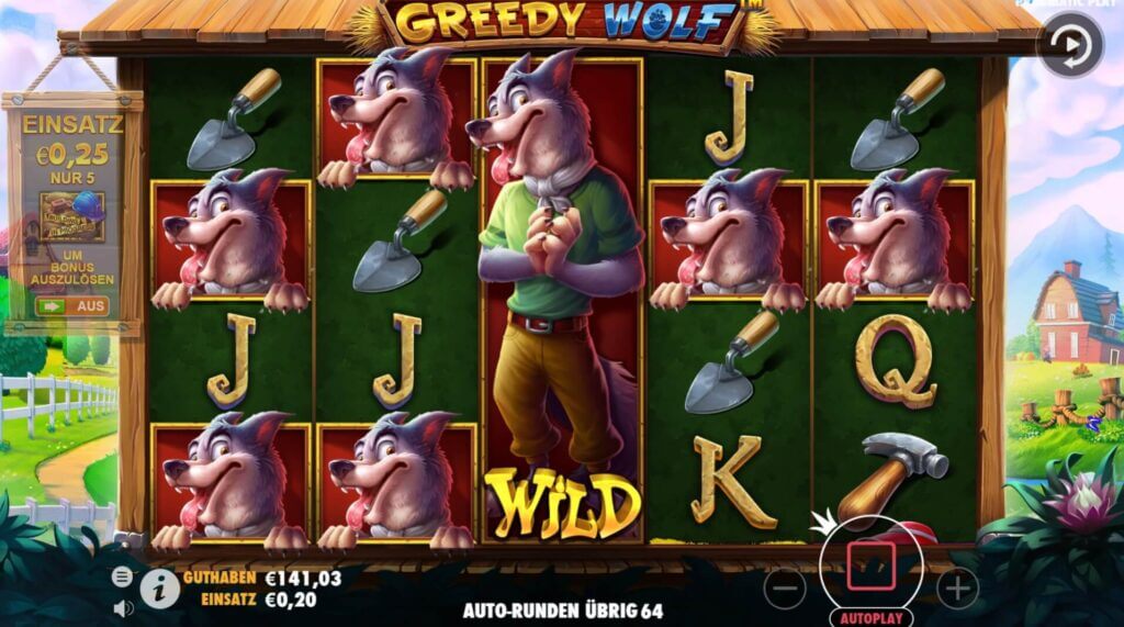 Wolf Wild Funktion bei diesem Pragmatic Play Slot