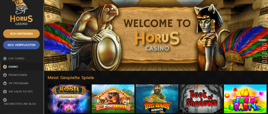 Horus Casino - Slots Lobby