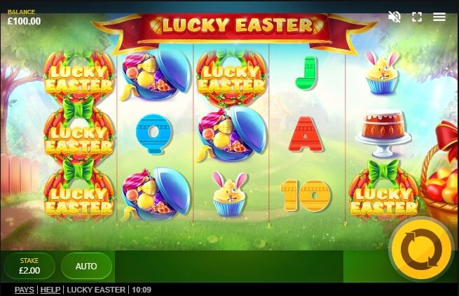 Auf den 4 Walzen des Lucky Easter Slots warten so einige Überraschungen
