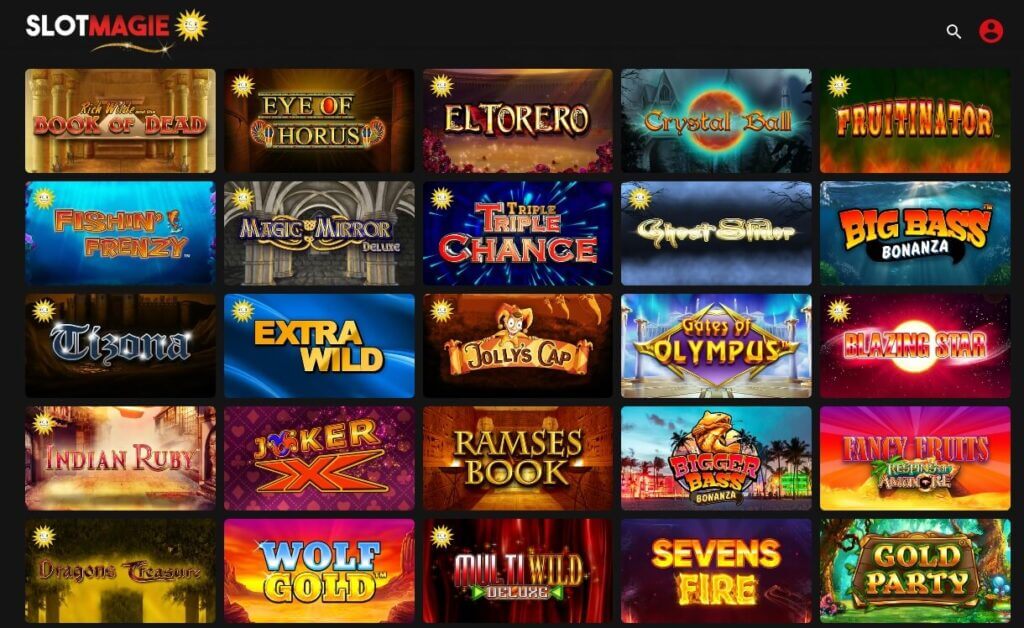 Mehr als 230 Slots bekannter Spieleentwickler warten im SlotMagie Casino auf Sie