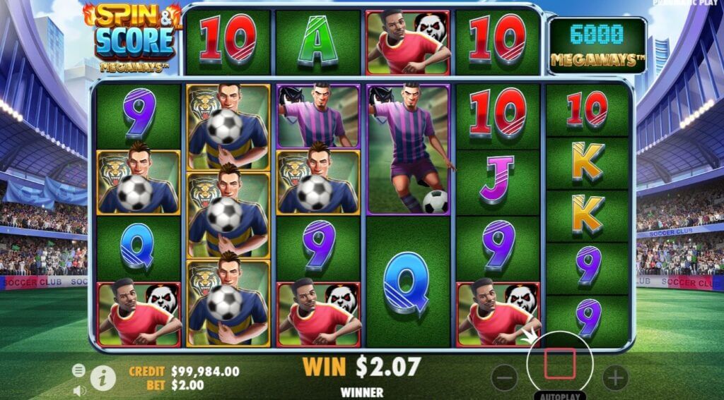 Pragmatic Play Megaways Fußball Slot