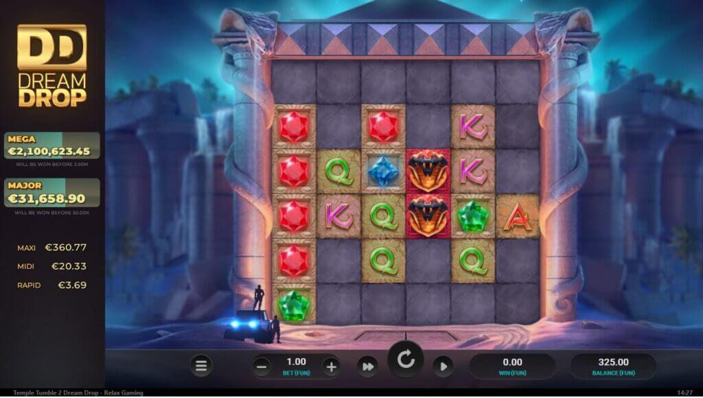Relax Gaming präsentiert den neusten Slot TempleTumble 2 Dream Drop