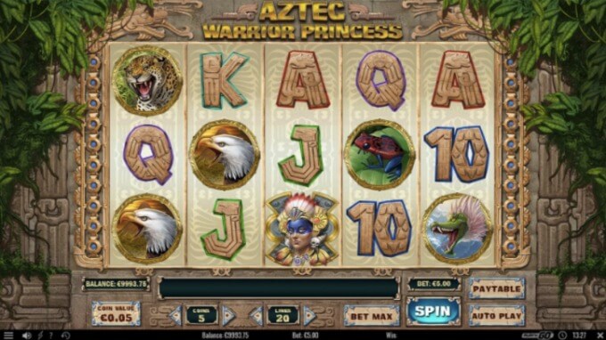 Aztek Warrior Princess Slot Play 'N GO