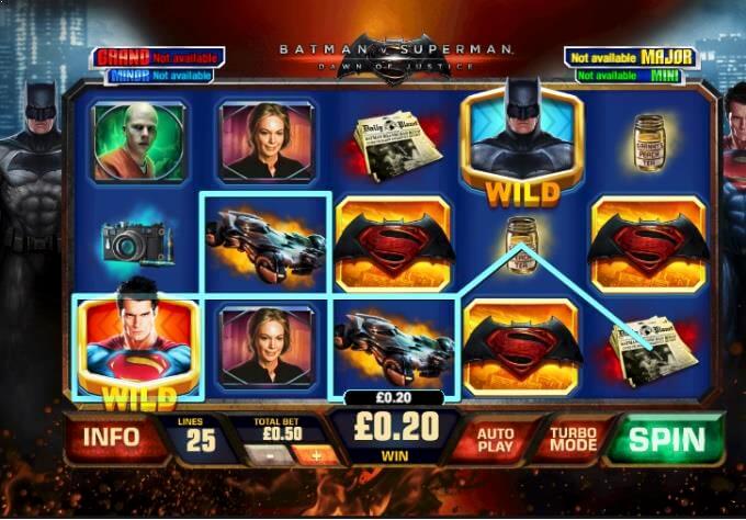 Batman vs Superman Playtech Slot