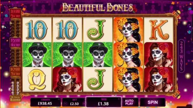 Beautiful Bones Slot Microgaming