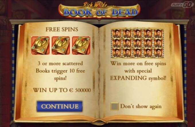 Book of Dead Slot Play ‘N GO