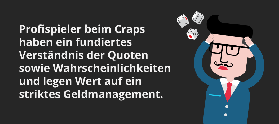 Craps spielen wiw die Profis!