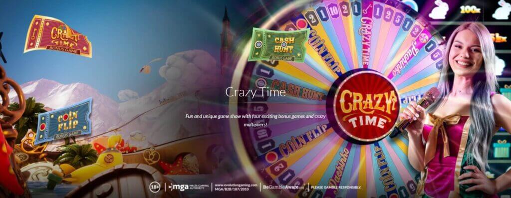 Crazy Time Glücksrad Casino Game-Show