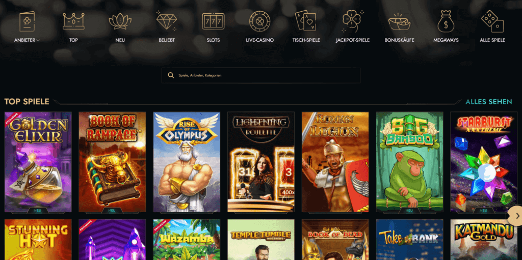 Tausende von Slots erwarten Sie in der Lobby dieser Online-Spielhalle