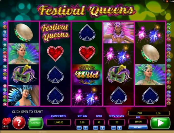 Festival Queens 2by2 Gaming Slot