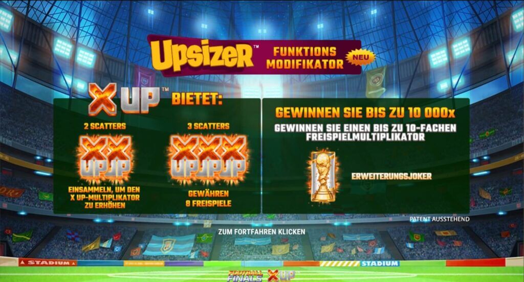 Der Football Finals X UP Slot von Microgaming