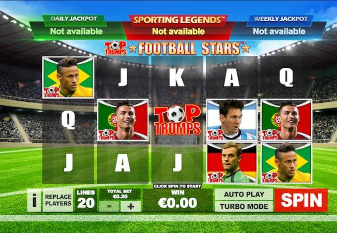 Sporting Legends Football Slots Playtech