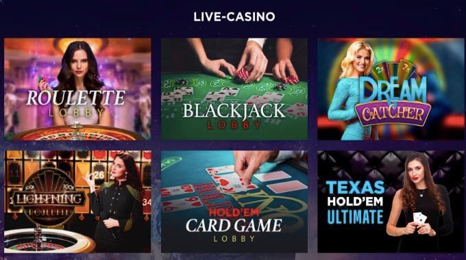 Genesis Casino Live Casino Spiele