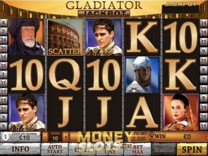 Gladiator Slot Playtech Screenshot