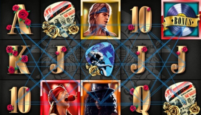 Guns N' Roses Slot Screen