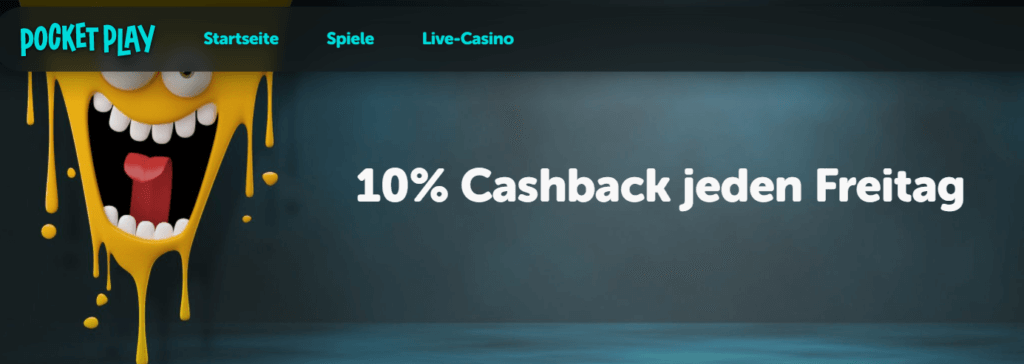 10% Cashback bei Pocket Play