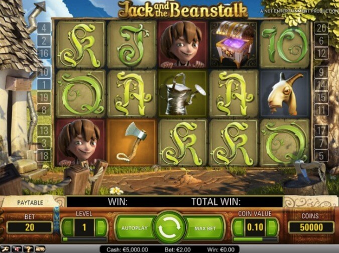 Jack and the Beanstalk Slot NetEnt