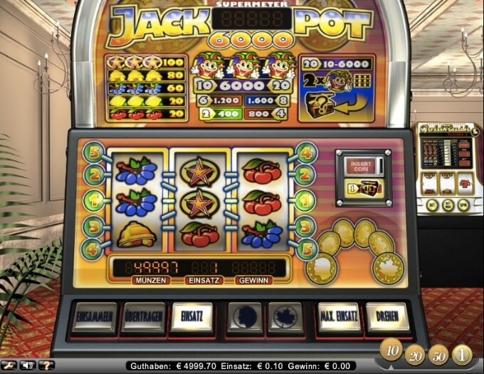 Jackpot 6000 Slot NetEnt