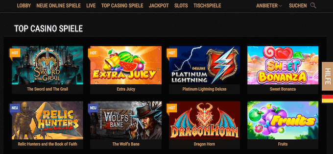 King Billy Casino Spiele