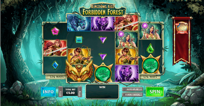 Kingdoms Rise Forbidden Forest Playtech Slot