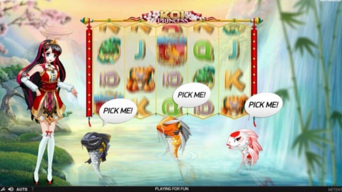 Koi Princess NetEnt Slot Bonus Spiel