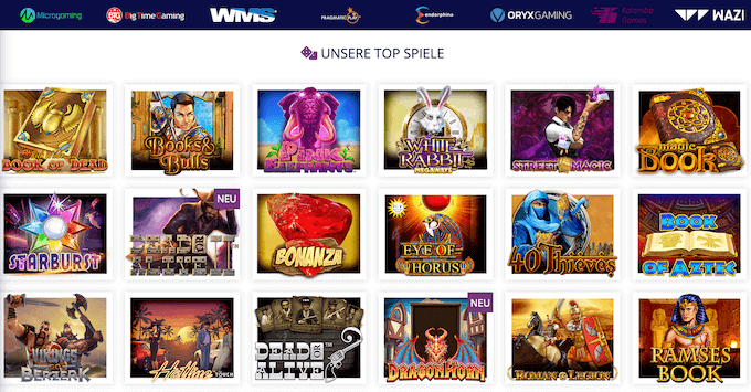 Lord Lucky Casino Spiele