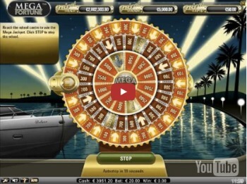 Mega Fortunes NetEnt Slot Glücksrad