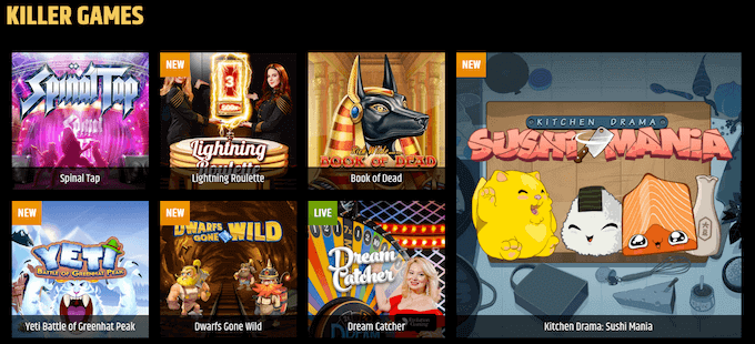 Metalcasino Spiele