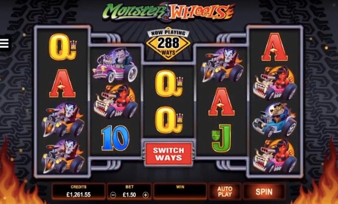 Monster Wheels Microgaming Slot