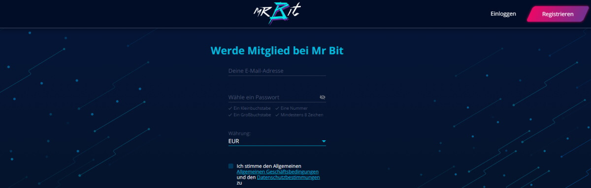 Mr Bit Registrieren