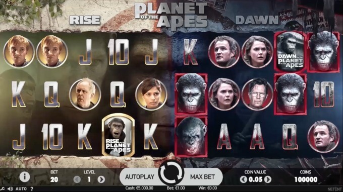 Planet of the Apes Slot NetEnt
