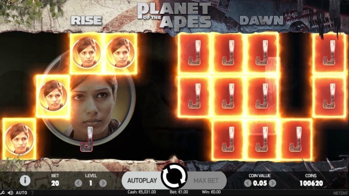 Planet of the Apes Slot NetEnt Dual Feature