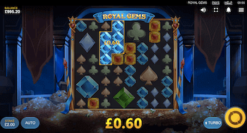 Royal Gems Red Tiger Slot Cluster