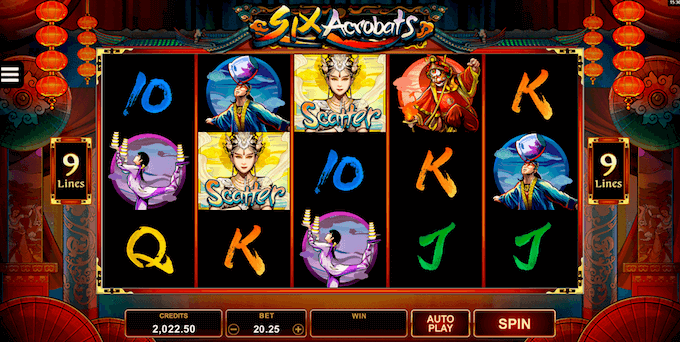 Six Acrobats Microgaming Slot