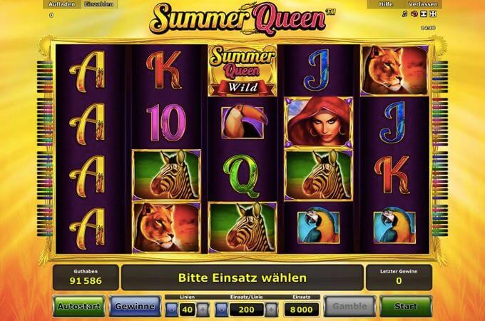 Summer Queen Free Online Slots play free casino game to win real money 