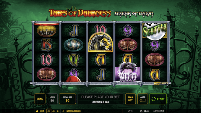 Tales of Darkness Break of Dawn Novomatic Slot