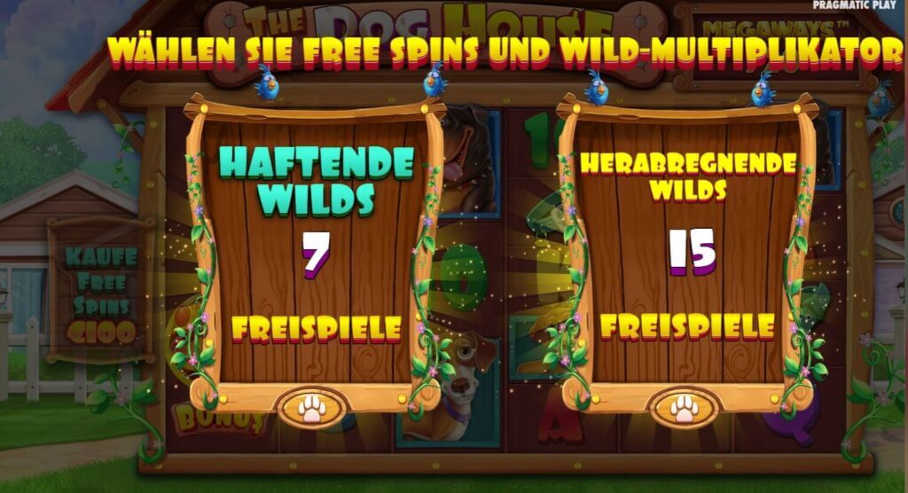 Sticky Wild oder herabregnende Wild Freispiele?