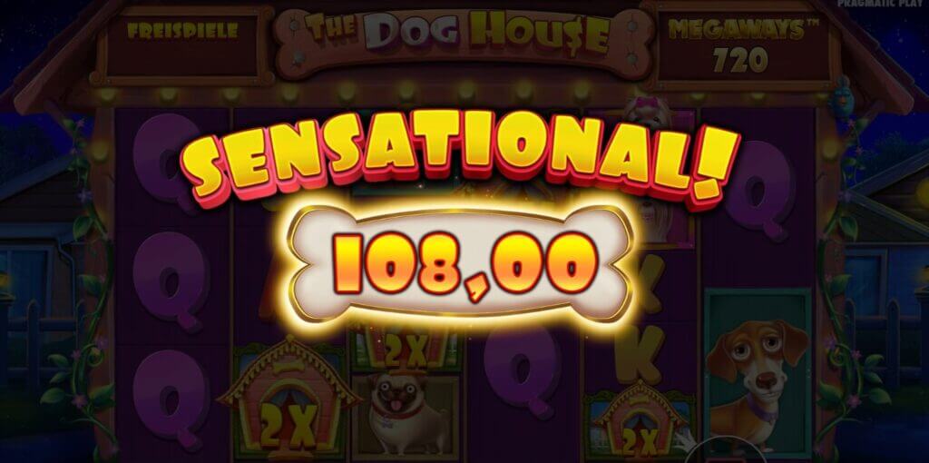 The Dog House Megaways sensationeller Gewinn