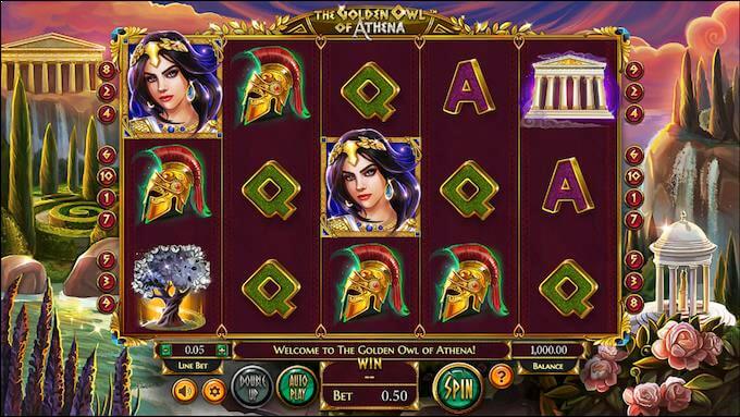 The Golden Owl of Athena Betsoft Slot