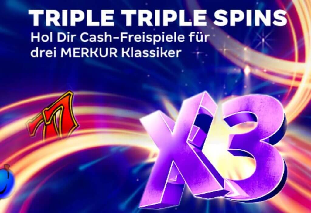 Triple Spins bei Merkur Spiel