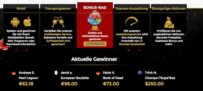 Unique Casino Treueprogramm Extras