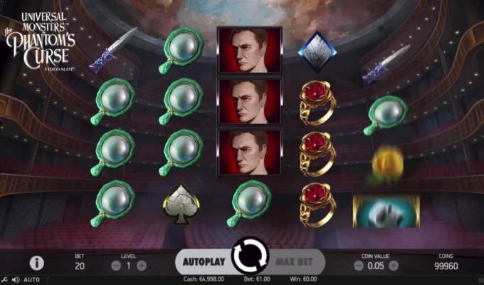 Universal Monsters The Phantoms Curse NetEnt Slot