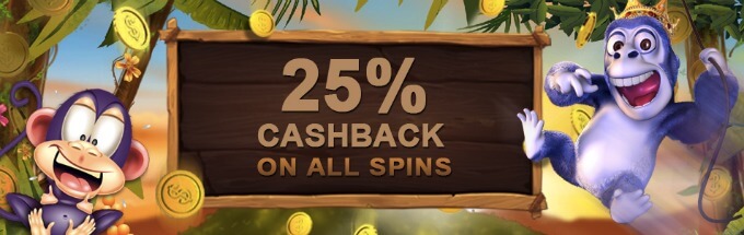 VideoSlots Online Casino cashback